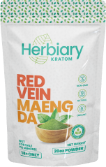 Herbiary Red Vein Maeng Da Kratom - 20OZ